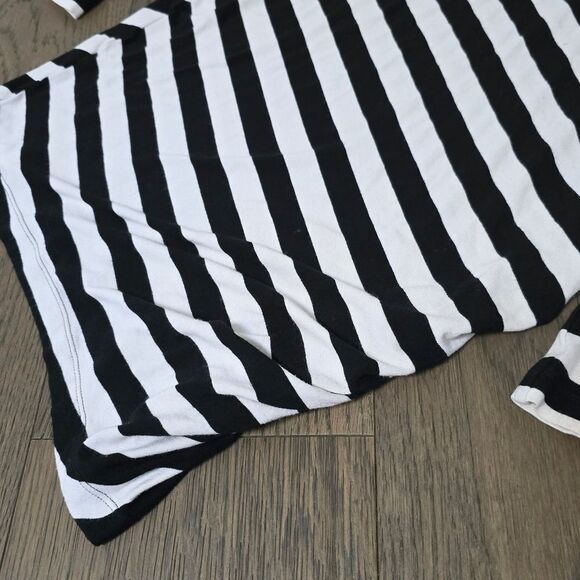 Diane Von Furstenberg Promenade Stripe Colorblock Ruched Long Sleeve Dress - Picture 9 of 14